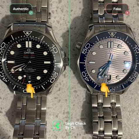 fake omega seamaster vs real|how to authenticate omega watch.